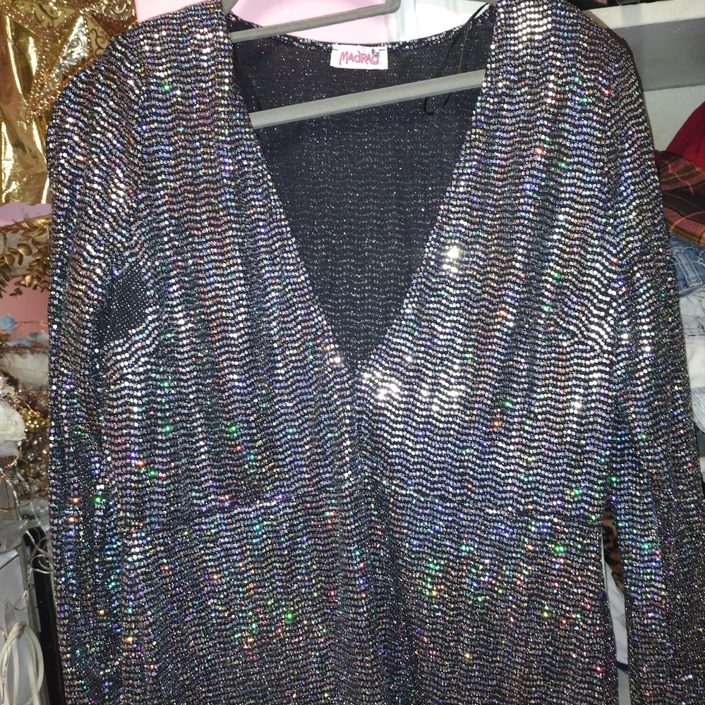 Silver color dress